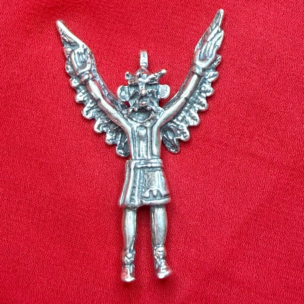 Sterling silver Navajo Kachina eagle dancer charm pendant - Picture 5 of 6